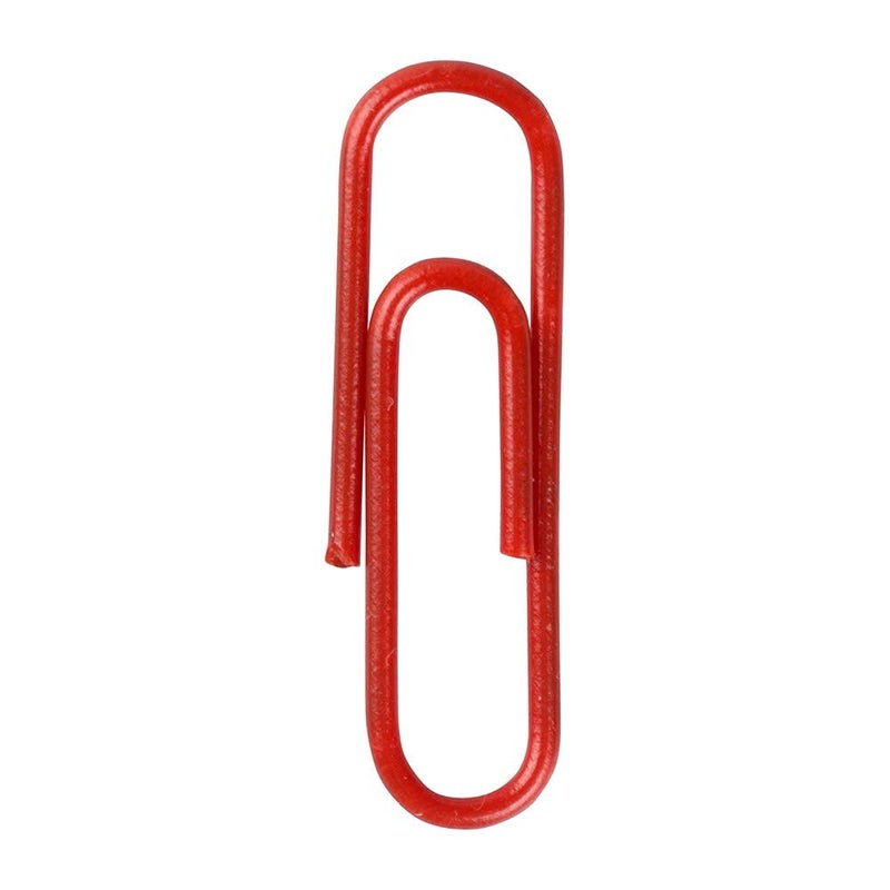 JAM Paper مشابك ورق ملونة من JAM - قياسية 1 بوصة - مشابك ورق حمراء - 100/عبوة - Image 3